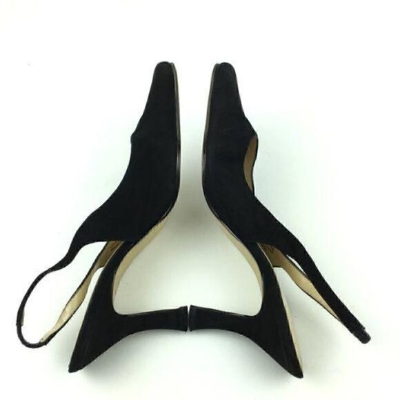 Karen Scott Womens Heels Size 6 Mason Black Suede 80s 90s - Picture 4 of 8